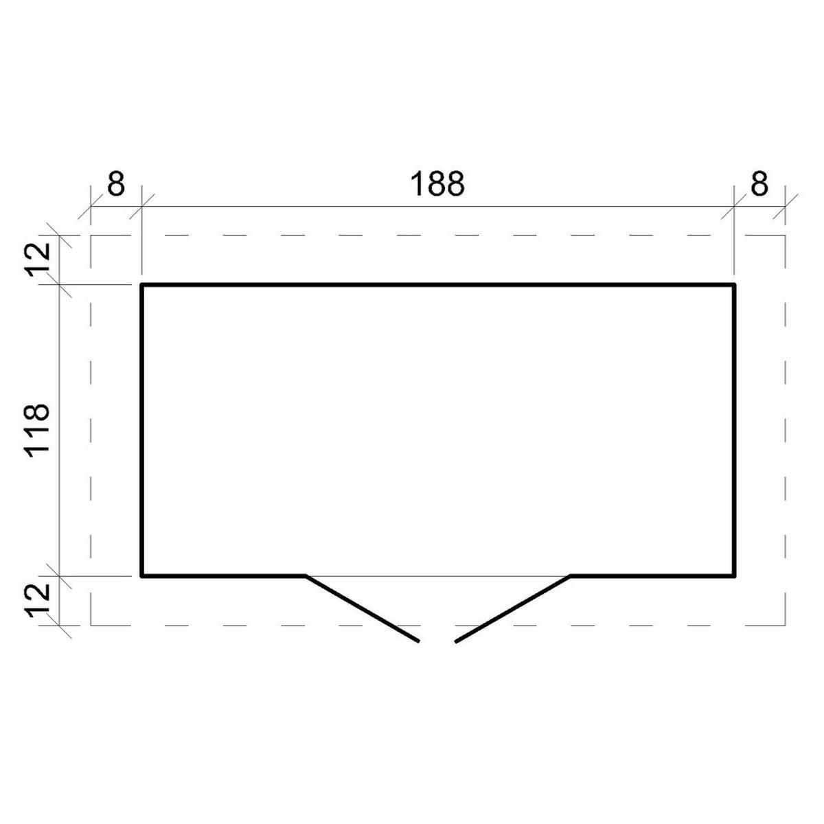GARTENHAUS aus Holz mit imprägniertem Boden B204xL142xH200 cm/ 2,22 m2 - M311C+M311G - Beige, Holz (200/200/142cm) - Timbela