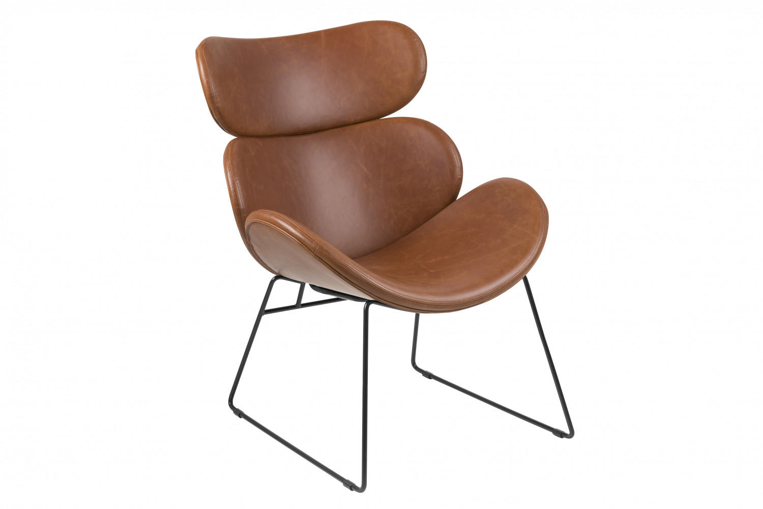 SESSEL cognac farben - Braun, Holzwerkstoff (69/90/80cm) - ebuy24