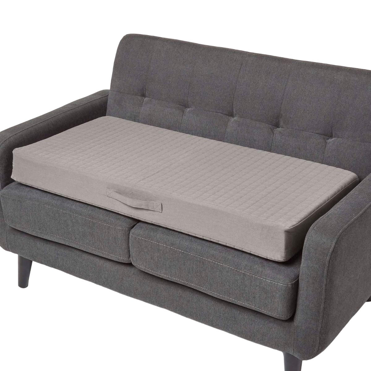 SOFA-AUFLAGE grau 100/50/10 cm – Sitzkissen orthopädisch - Grau, Textil (100/50/10cm) - Homescapes