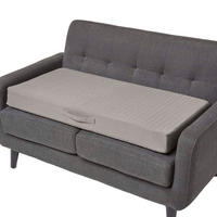 SOFA-AUFLAGE grau 100/50/10 cm – Sitzkissen orthopädisch - Grau, Textil (100/50/10cm) - Homescapes