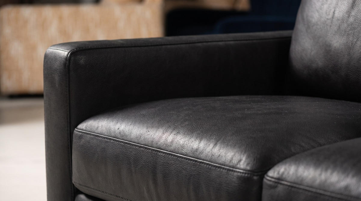 ECKSOFA MARLIN Schwarz Lederfaserstoff - Schwarz, Leder/Kunststoff (168/262cm) - KAWOLA