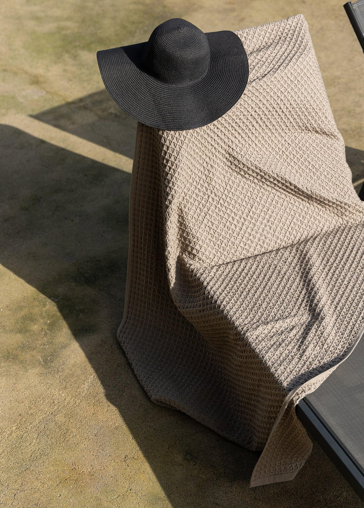STRANDTUCH & Saunatuch Long Island, 100x180cm, Baumwolle, Beige - Beige, Textil (100/180cm) - SOWL