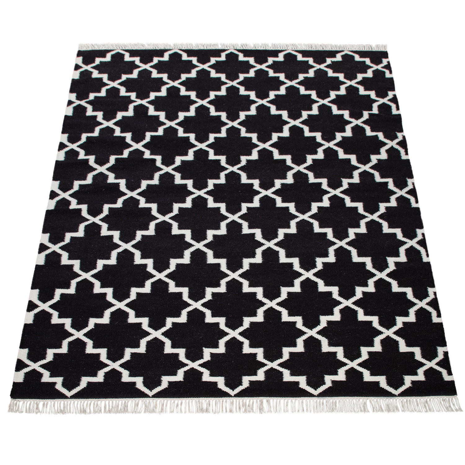 HOCHFLORTEPPICH 120/170 cm Kenitra 504 - Schwarz, Textil (120/170cm) - Paco Home