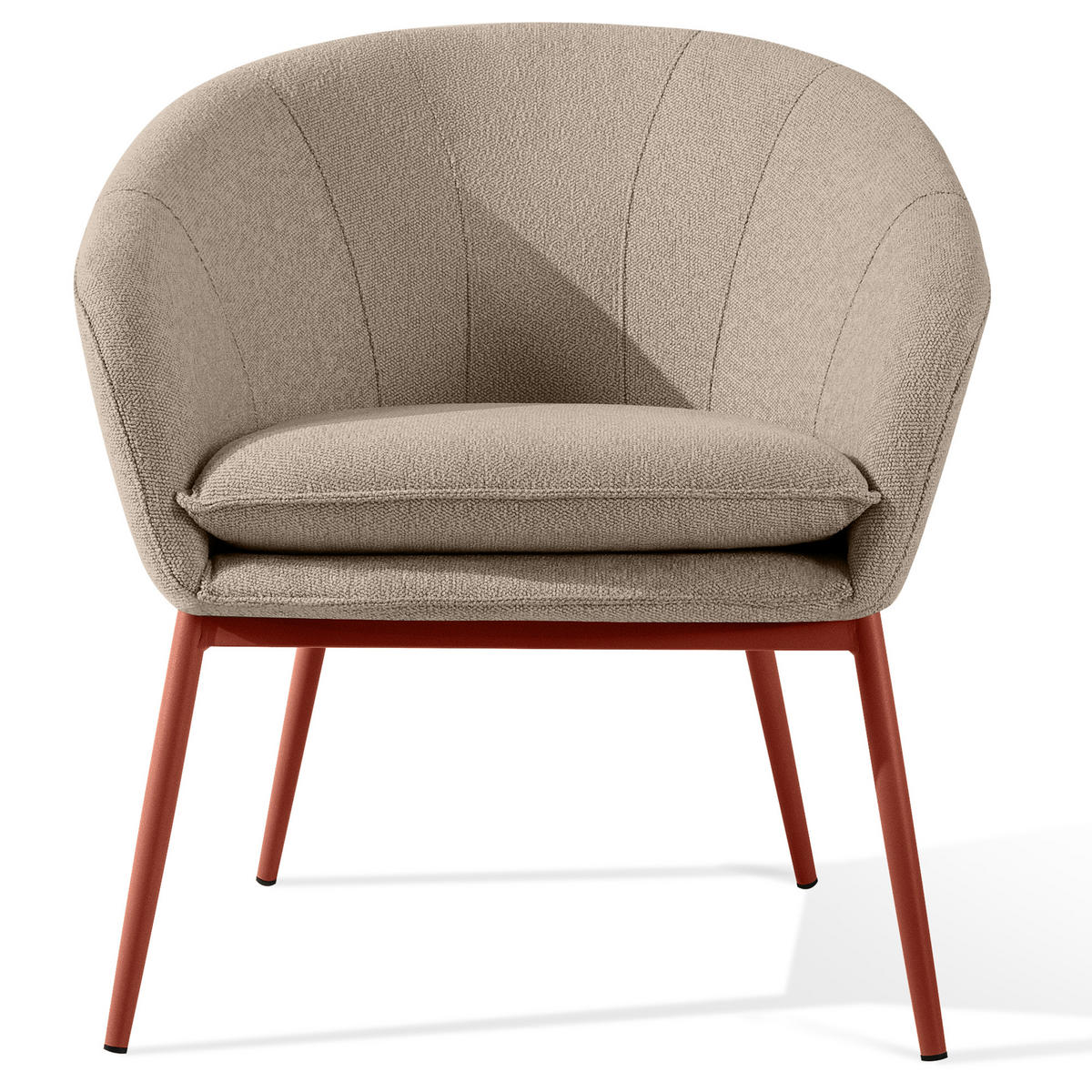 GARTENMÖBELSET SOLIS - Hellbraun, Textil/Metall - KONSIMO®