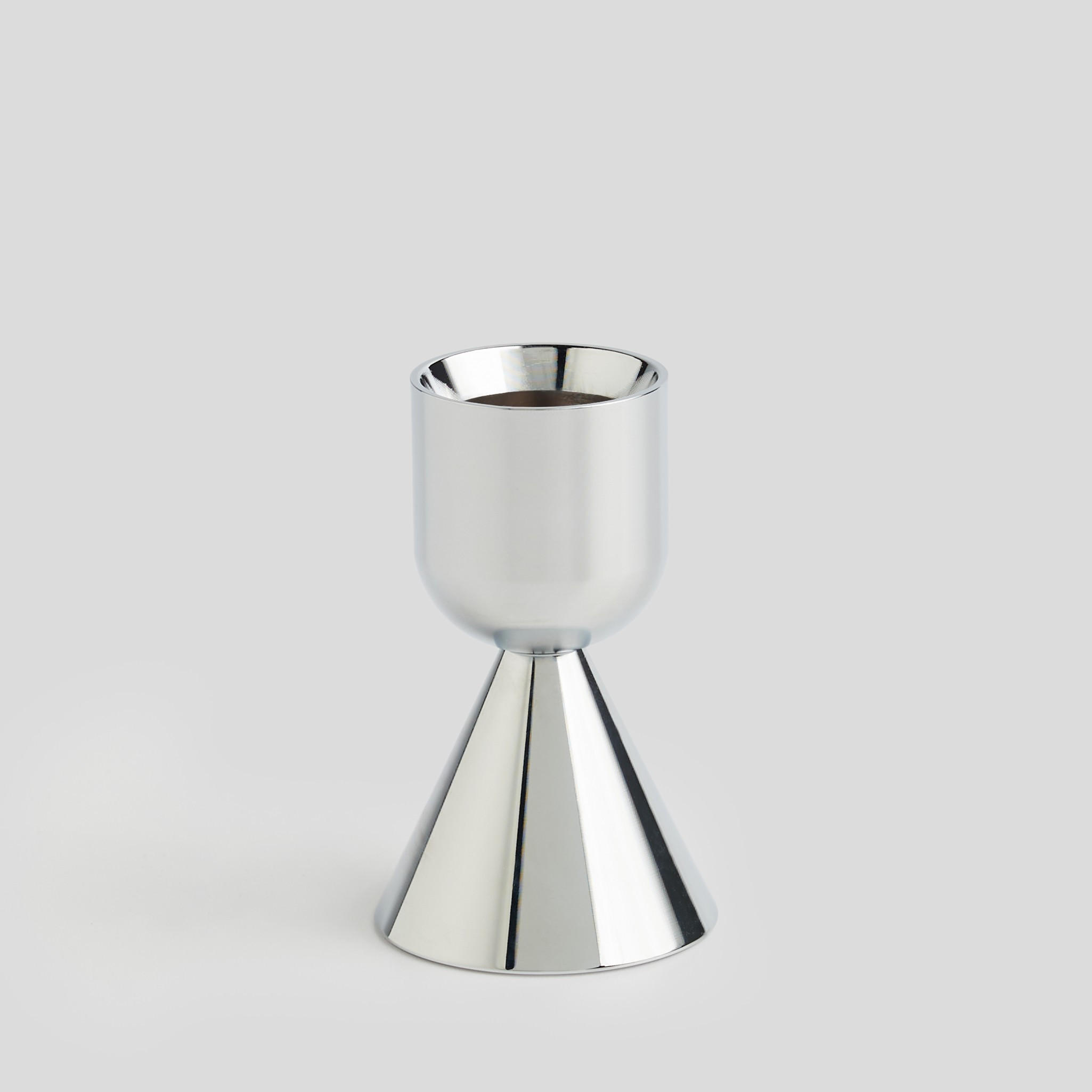 KERZENSTÄNDER Campiso - Silberfarben, Metall (2.8/6.5/2.8cm) - home&you