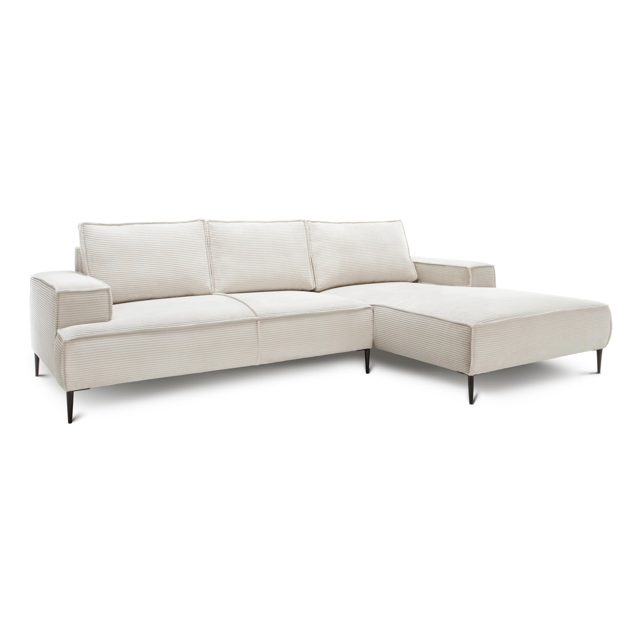 Pillovely Ecksofa Beige 275x83x173 cm