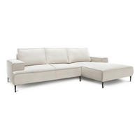 ECKSOFA May rechts Porzellanbeige - Beige, Textil (275/83/173cm) - Pillovely
