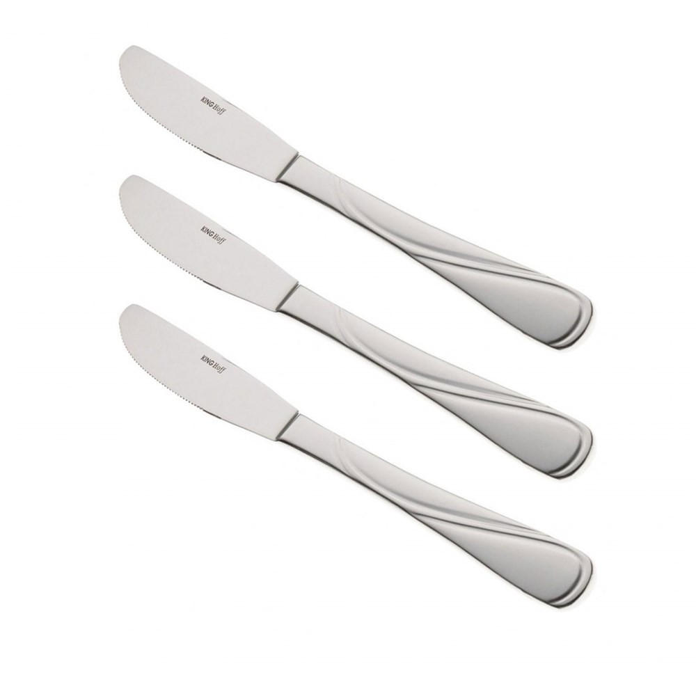 BESTECKSET Silber 21/2/2 cm KH1443 - Silberfarben, Metall - Kinghoff 
