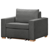 SCHLAFSESSEL - Graubraun/Buchefarben, Buchenholz/Textil (110/90/90cm) - home24