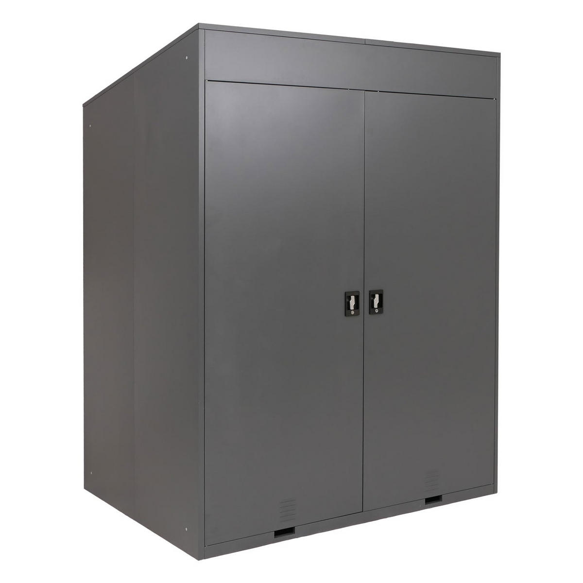 FAHRRADGARAGE 2er 213x158x125cm Anthrazit - Anthrazit, Metall (158/213/125cm) - PROREGAL