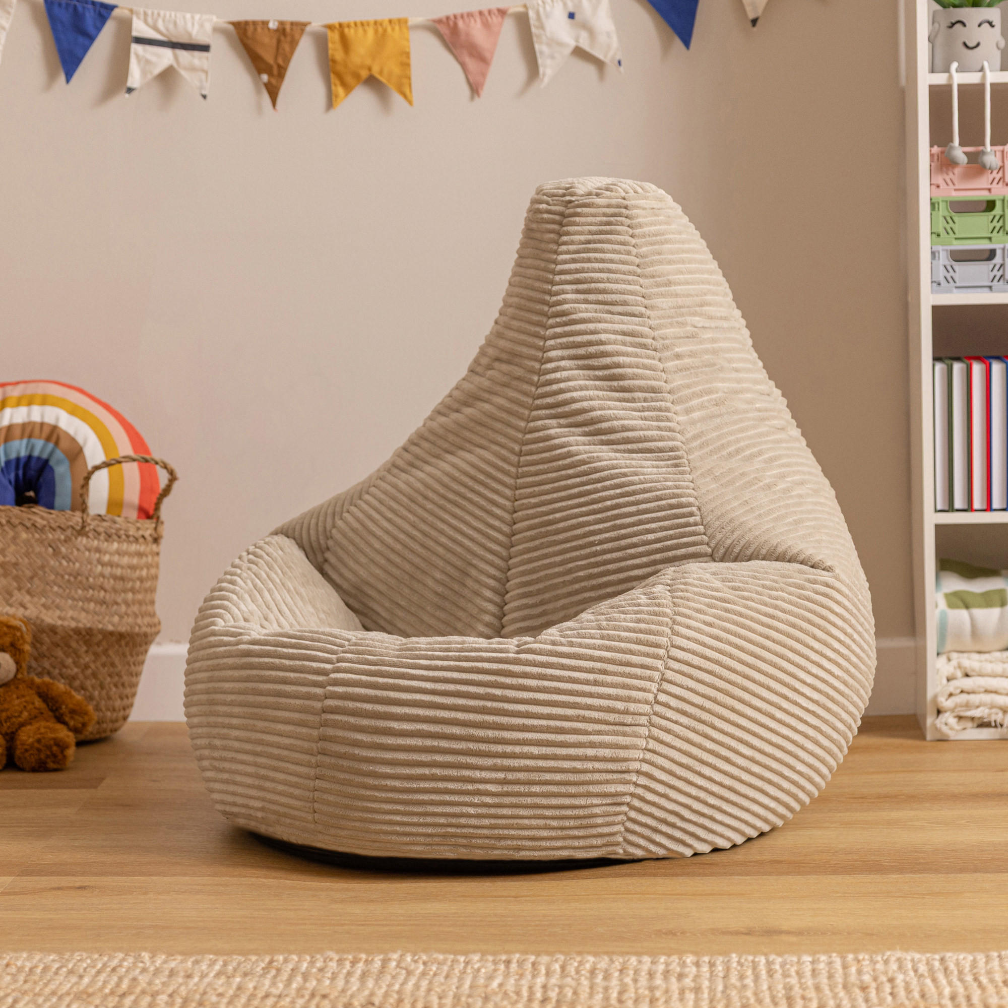 KINDERSITZSACK Sessel Dalton - Beige, Textil (69/59/65cm) - icon