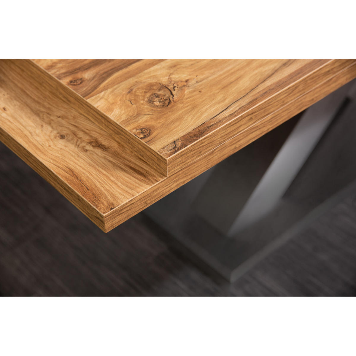 ESSTISCH MONTREAL Plankeneiche Natur 180/280 cm - Braun, Holz (90/180/76cm) - riess-ambiente