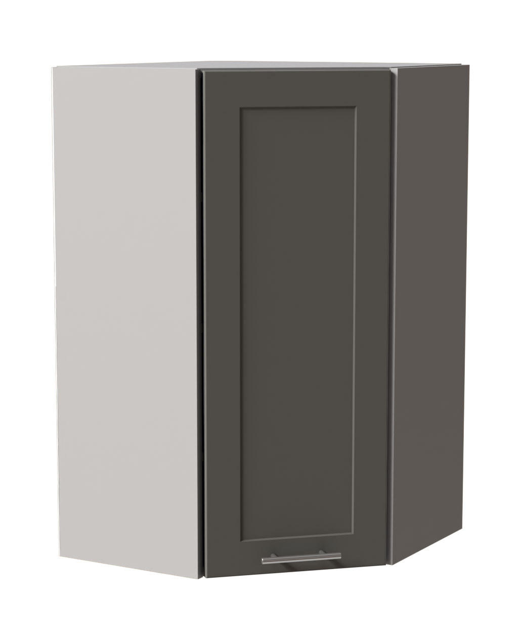 HÄNGESCHRANK Oslo W4/10/60 Grau / Dust Grey Matt 60 / 60 / 96cm - Grau, Holz/Holzwerkstoff (60/96/60cm) - Feldmann-Wohnen