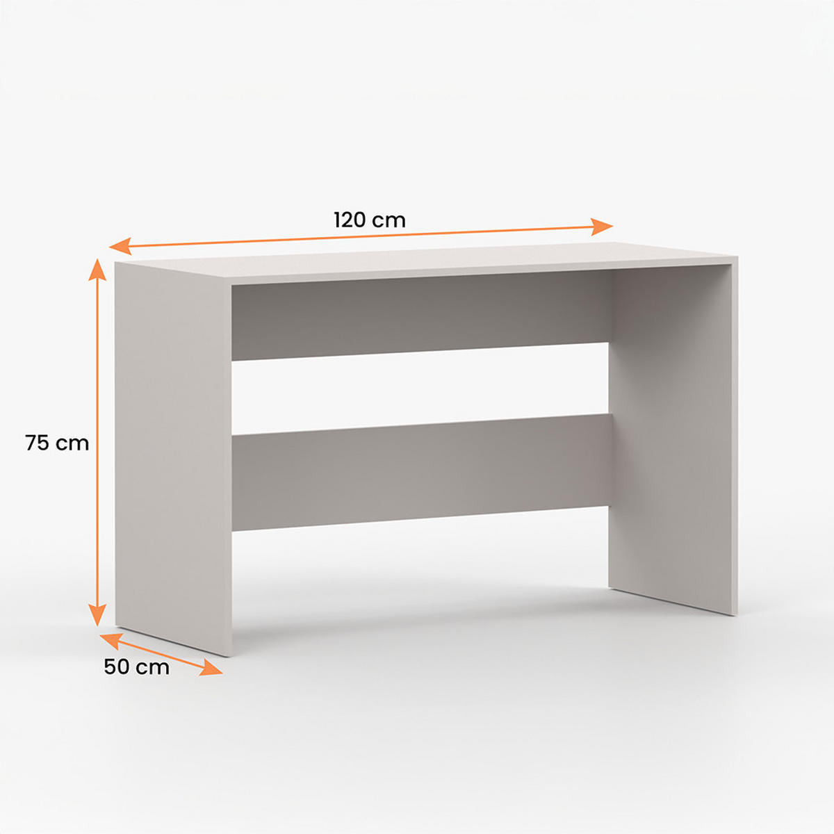 SCHREIBTISCH MEZZO 120 cm Kaschmir/Kaschmir - Kaschmir/Buchefarben, Holz/Holzwerkstoff (120/75/50cm) - imoebel24