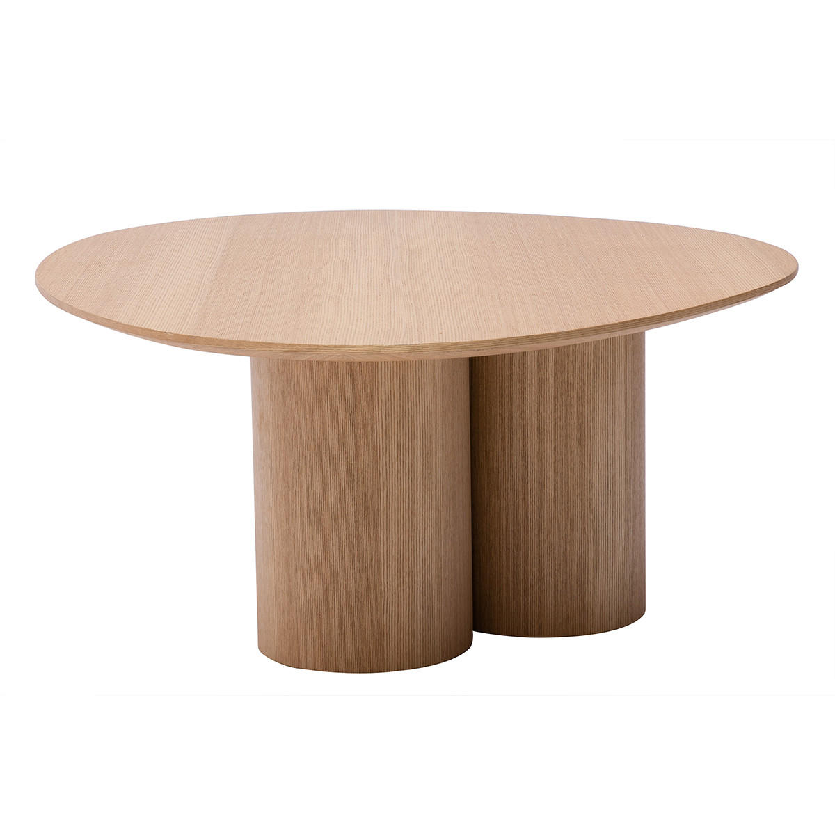 COUCHTISCH Helles Holz B100 cm HOLLEN - Grün, Holz (100/78/37.3cm) - Miliboo