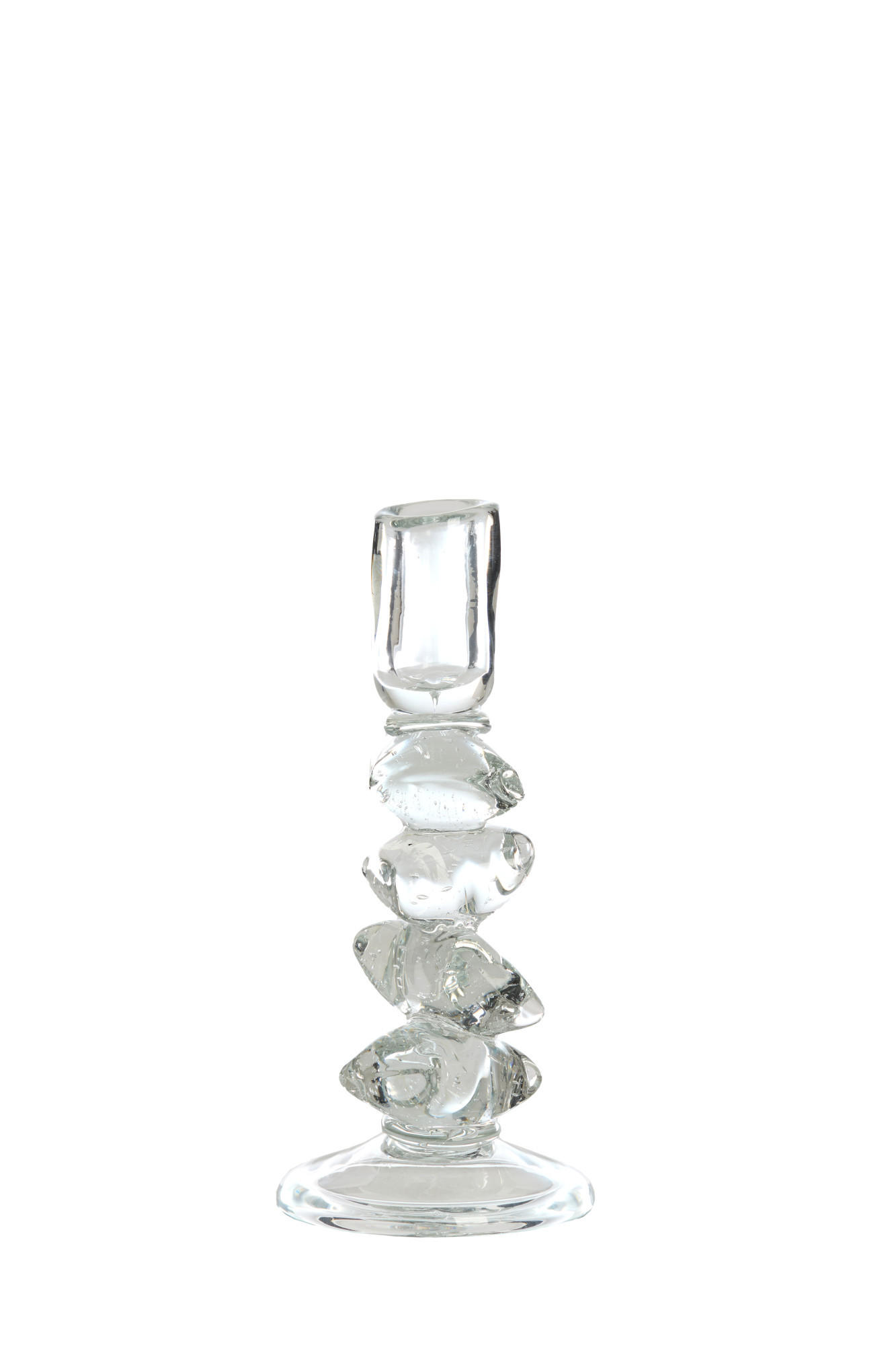 KERZENHALTER Estiva Hell Ø11/24,5 cm - Transparent, Glas (11/24.5/11cm) - Light & Living