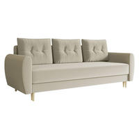 SCHLAFSOFA Palermo - Beige/Naturfarben, Holz/Textil (227/95/82cm) - MIRJAN24
