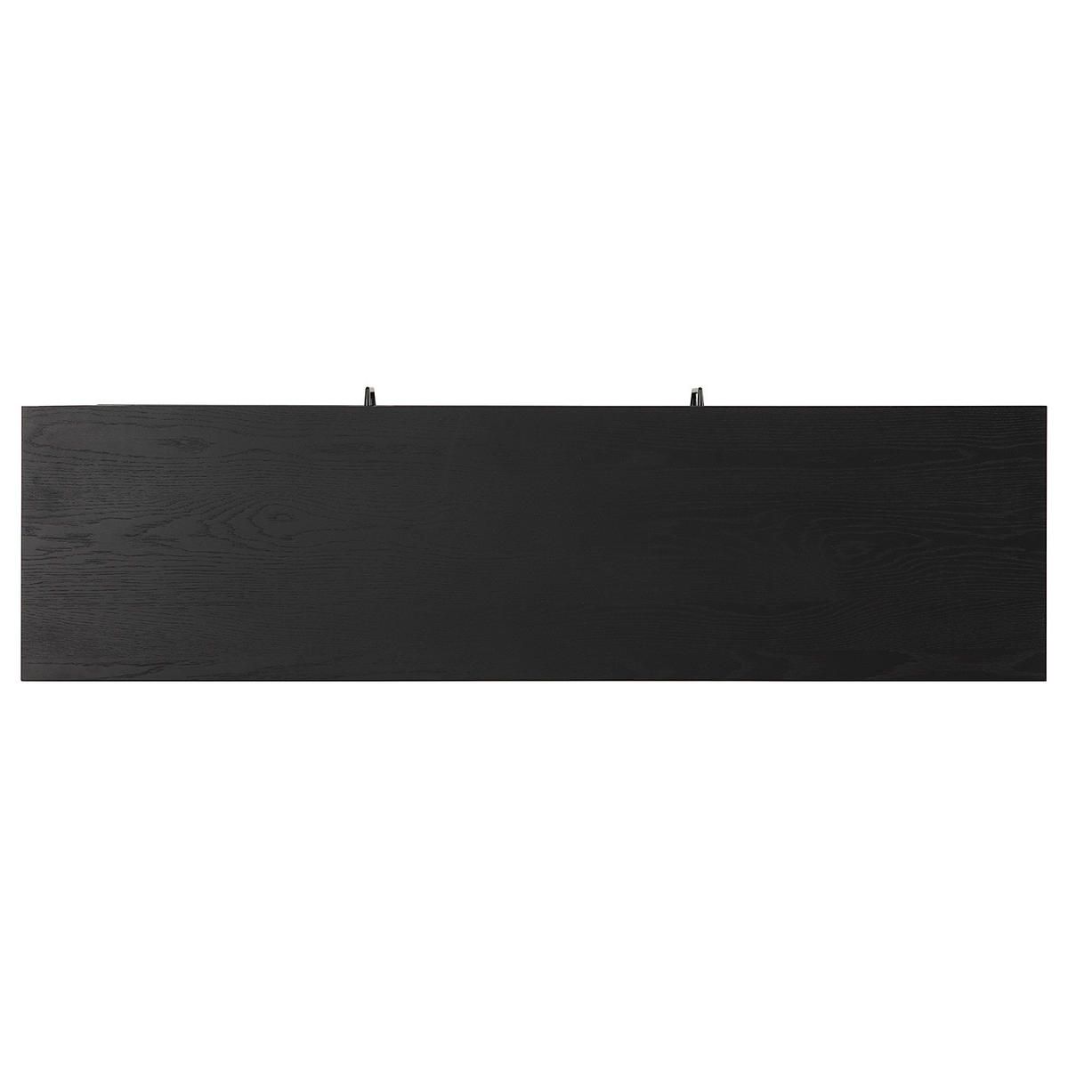SIDEBOARD mit 2 Türen - Holzwerkstoff / Metall - Schwarz, Holzwerkstoff/Metall (150/75/40cm) - home24