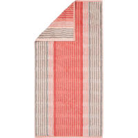 HANDTUCH NOBLESSE HARMONY STREIFEN 1085 KORALLE - 27 - Rot, Textil (50/100cm) - Cawoe