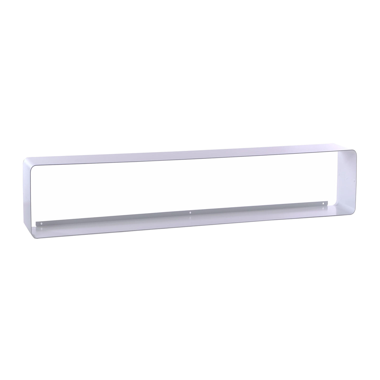 CD-REGAL CUBE 120 Metal, Lounge Design weiß - Weiß, Metall (120/14/15cm) - DESIGN DELIGHTS