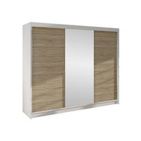 SCHWEBETÜRENSCHRANK Derby I - Beige, Holzwerkstoff/Metall (200/215/58cm) - MIRJAN24