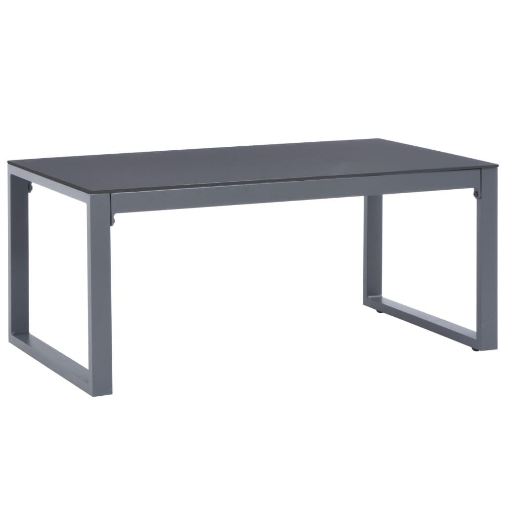 COUCHTISCH 90x50x40 cm Aluminium - Grau, Metall (50/1/40cm) - furnicato