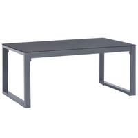 COUCHTISCH 90x50x40 cm Aluminium - Grau, Metall (50/1/40cm) - furnicato