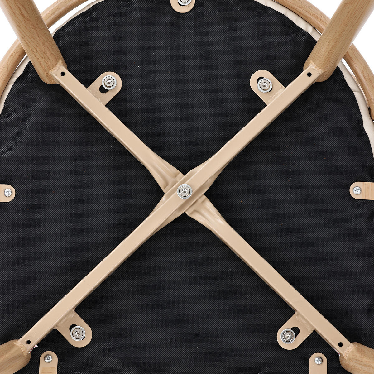 ESSZIMMERSTUHL 4er Set PU Rattan Beige - Beige, Holz (56.5/80/49cm) - FLIEKS