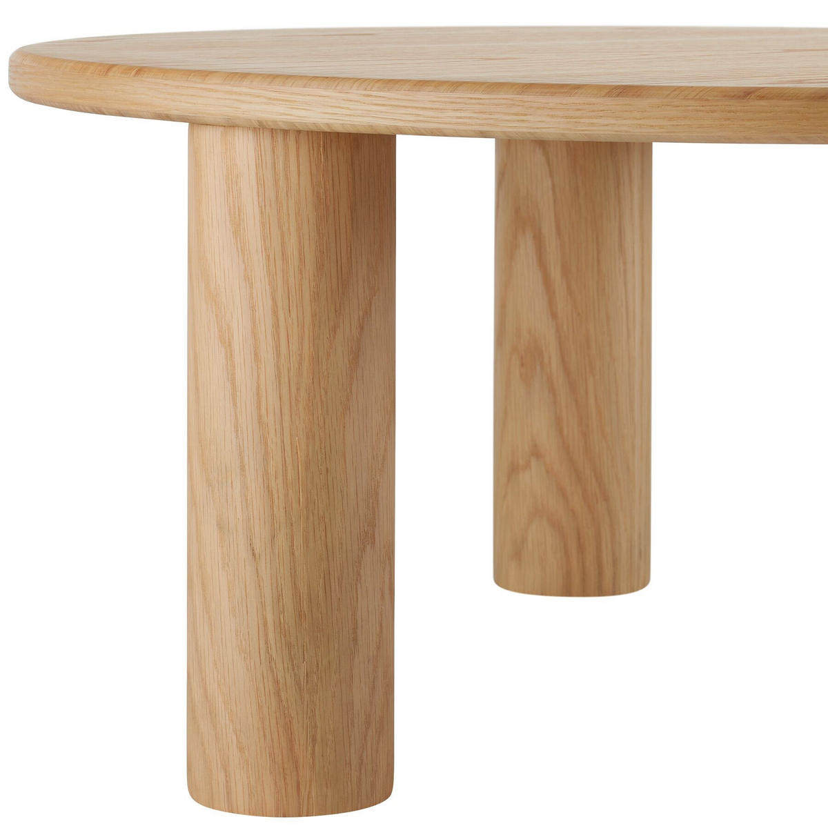 COUCHTISCH Sisi,bodenschonende Filzgleiter,Eiche hell - Eichefarben, Holz (80/80/35.5cm) - tectake
