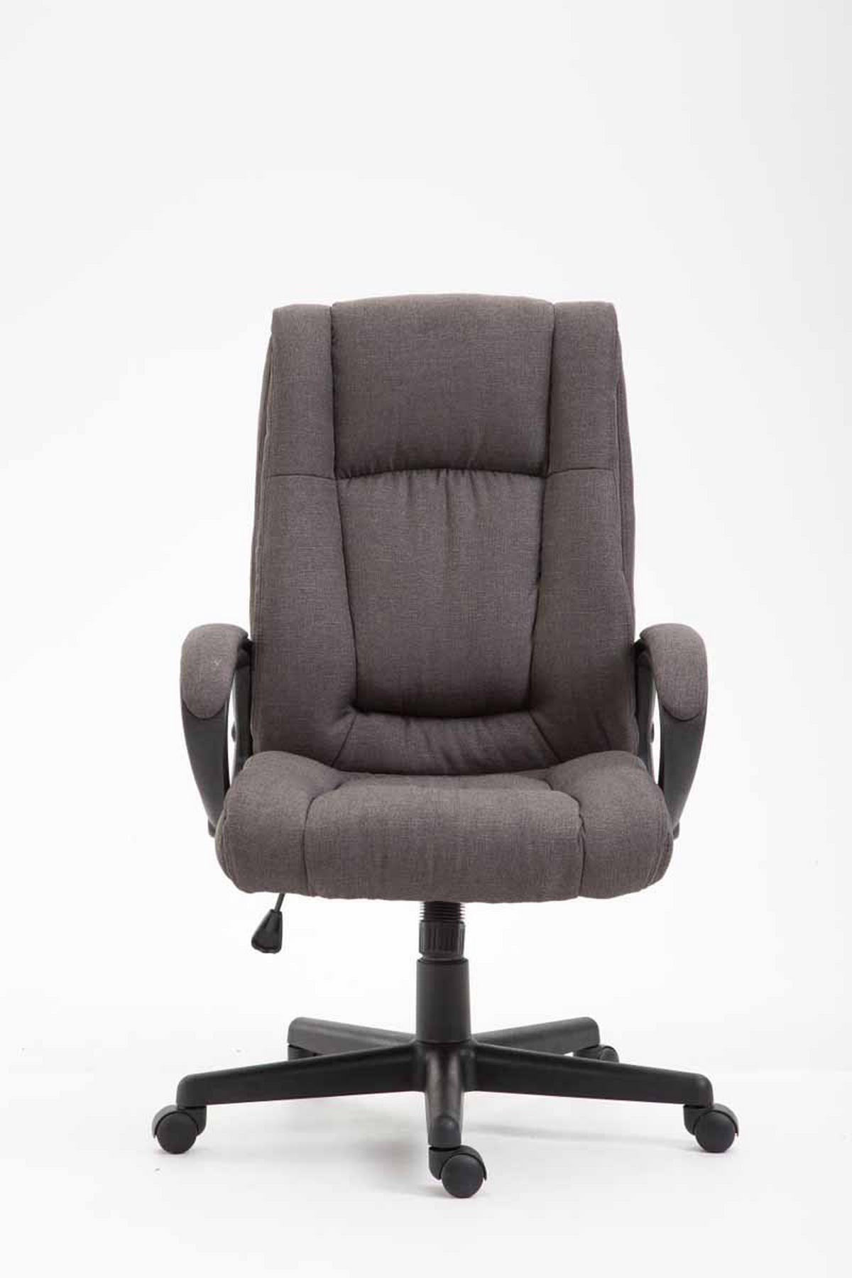 DREHSTUHL Stoff Dunkelgrau - Dunkelgrau/Schwarz, Kunststoff/Textil (66/106/70cm) - CLP