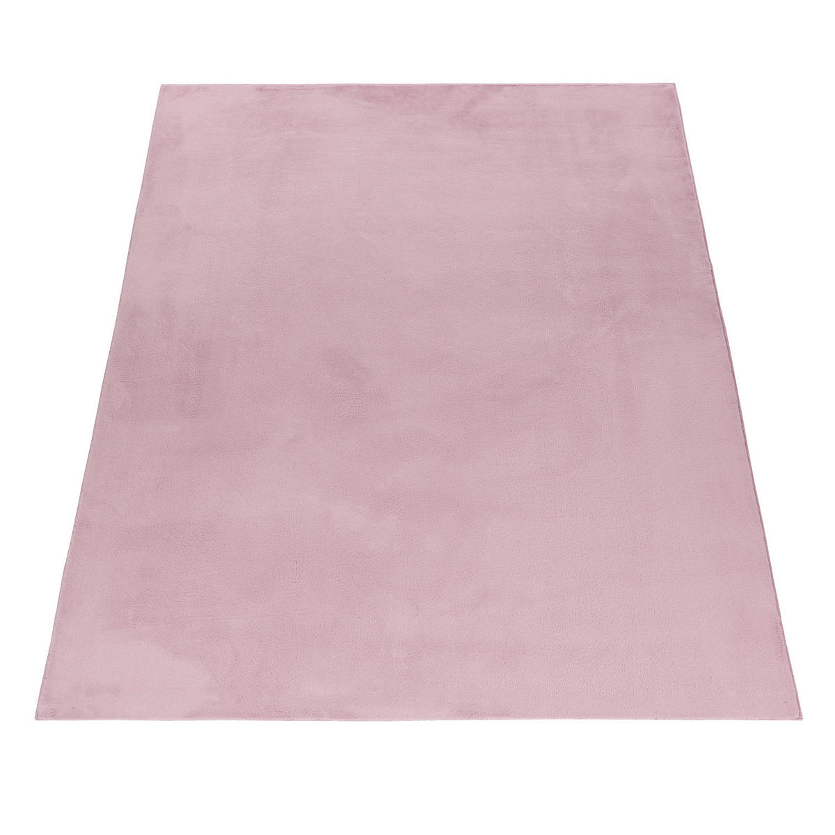 TEPPICH Flur Einfarbig Pflegeleicht Waschbar Wohnzimmer OEKO-TEX Rosa 240x340 cm Gekettelt – NECKAR - Rosa, Textil (240/340cm) - KADIMA DESIGN