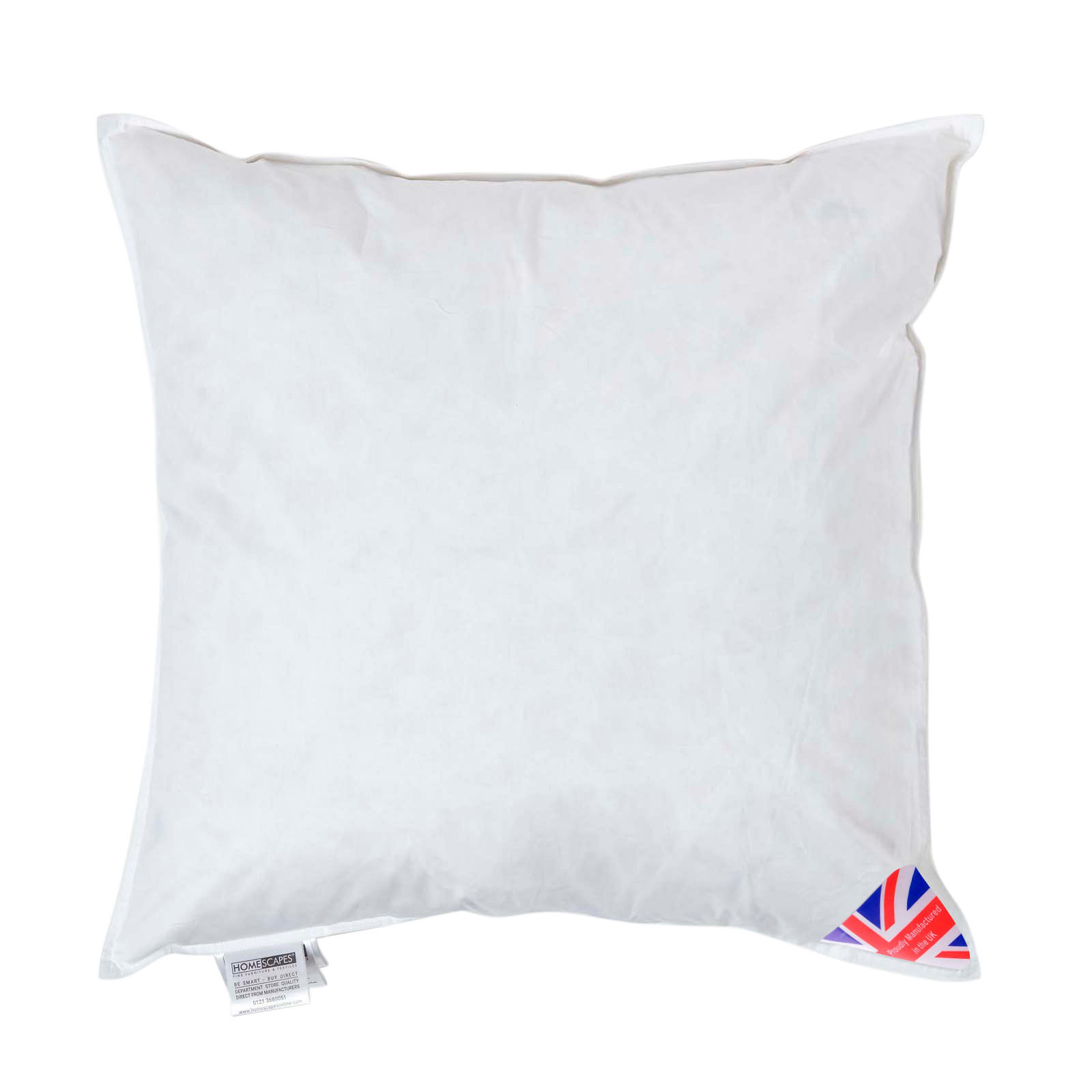 FÜLLKISSEN 55/55 cm – Enten-Daunen - Weiß, Textil (55/55cm) - Homescapes