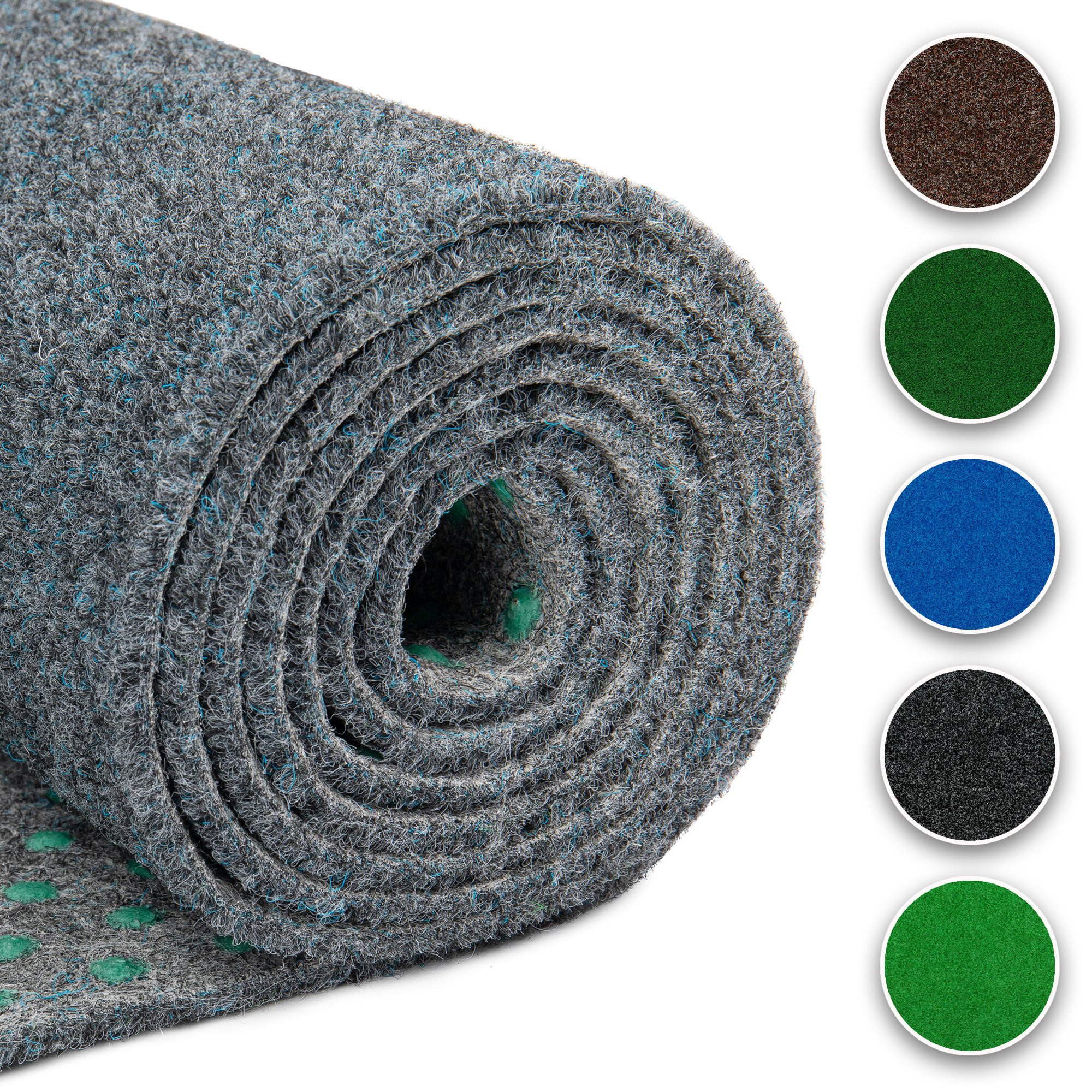 KUNSTRASEN Magic Forest 6,5 mm – Rasenteppich für Balkon, Terrasse & Garten, wetterfest 200/900 cm - Grau, Textil (200/900cm) - Tapiso