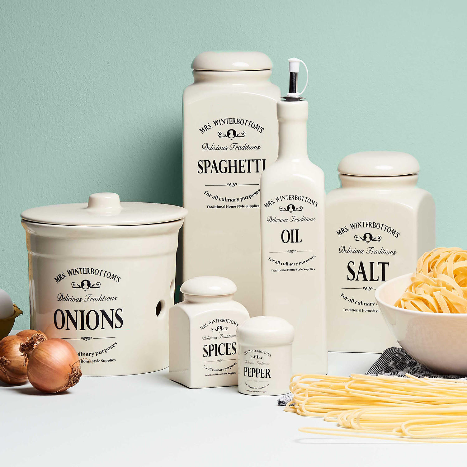 Thumbnail - Butlers Plätzchendose, Beige, Stein, 15x23x15 cm, Küchenzubehör, Vorratsbehälter, Vorratsdosen