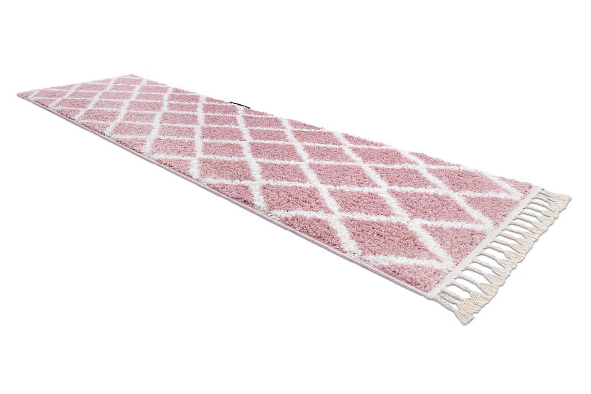 TEPPICH Berber 80/200 cm - Pink, Textil (80/200cm) - rugsX