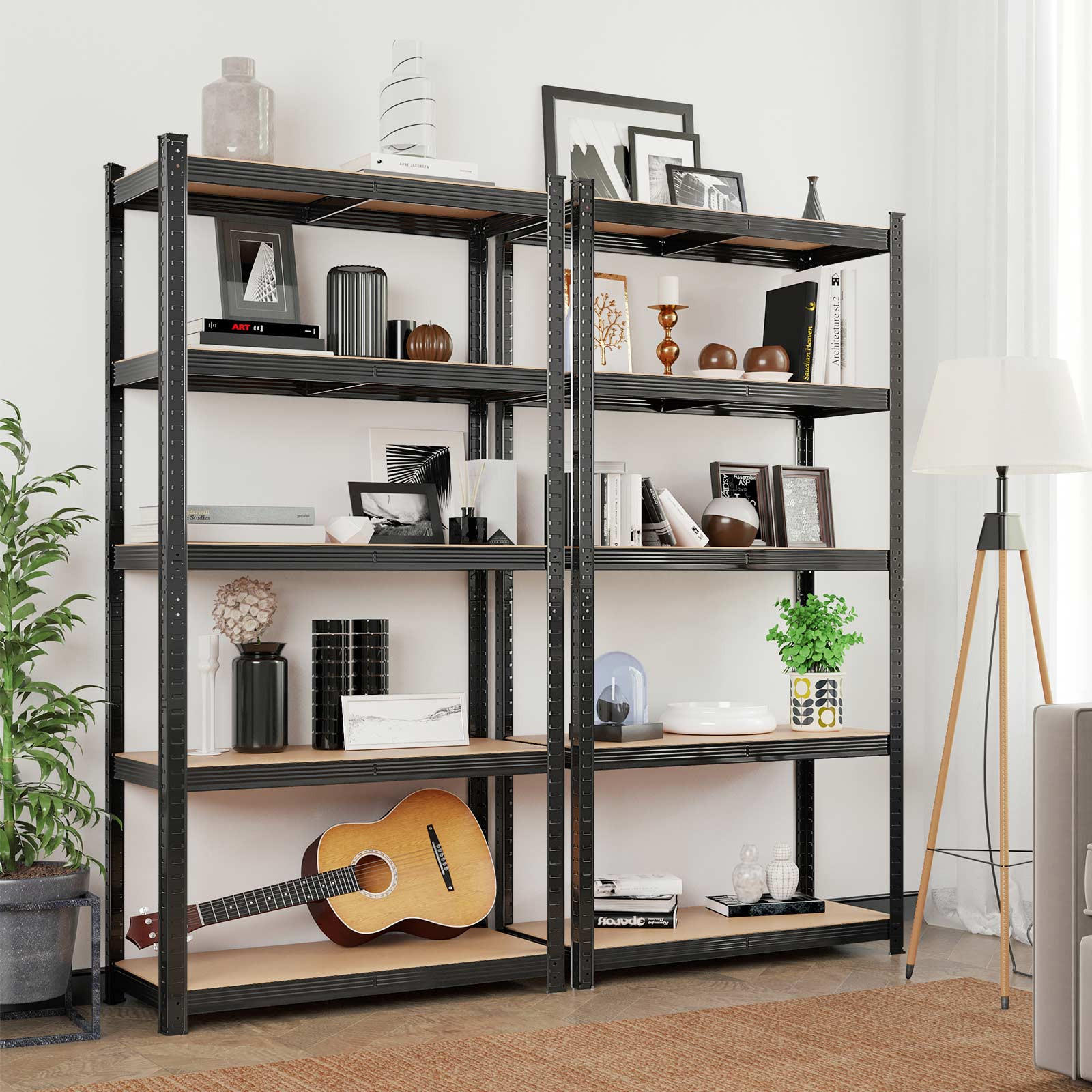 STANDREGAL - Schwarz, Metall (90/180/40cm) - Hansiro