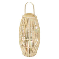 BAMBUSOVÁ LAMPION V: 75 cm, dřevěná barva, styl boho - přírodní, dřevo (30/75/30cm) - ECD-Germany