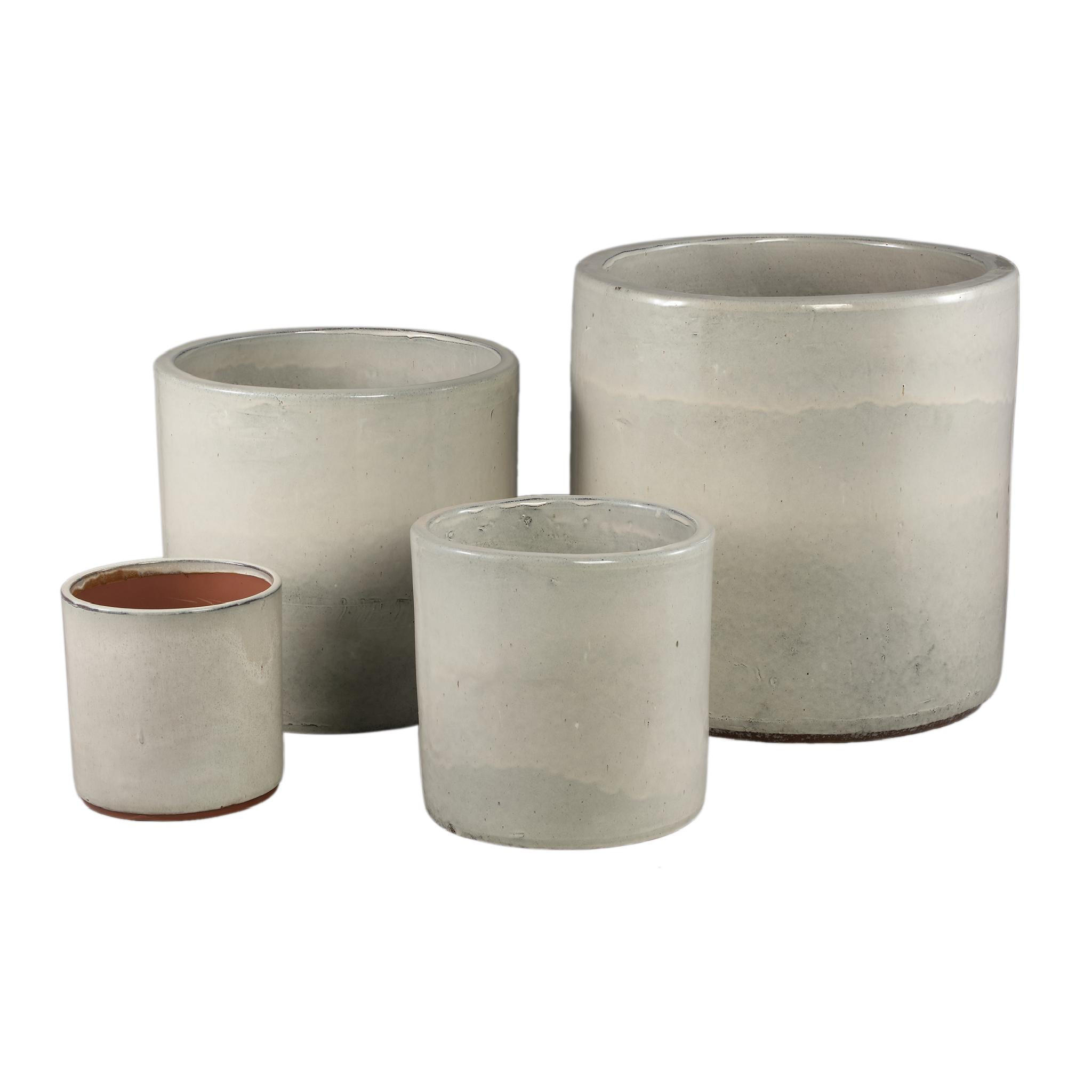 TOPF Wilsom Beige 50/50/50cm 4er-Set - Beige, Keramik (50cm) - PTMD Collection