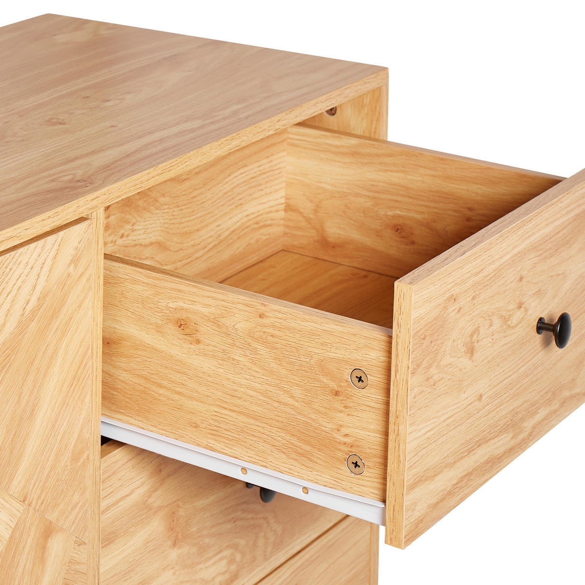 SIDEBOARD se 2 dveřmi Hnědý Arizona - hnědá, kompozitní dřevo (140/80/40cm) - Beliani