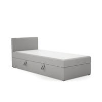 BOXBETT Verdig Mini Basic 100x200 Hellgrau Links - Hellgrau, Holz (100/200cm) - Fedve