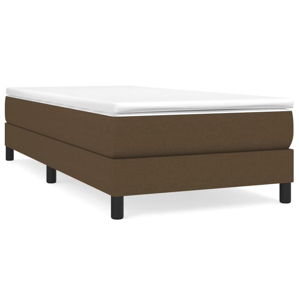 BETTGESTELL Dunkelbraun 90/200 Cm Stoff - Braun, Holzwerkstoff (90/200cm) - vidaXL