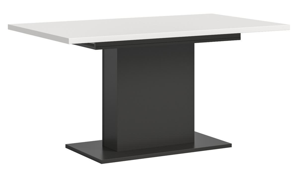ESSTISCH weiß, grau, Küchentisch ausziehbar 150 - 190 cm - Weiß/Grau, Holzwerkstoff/Metall (150/90/76cm) - Inn.Furn
