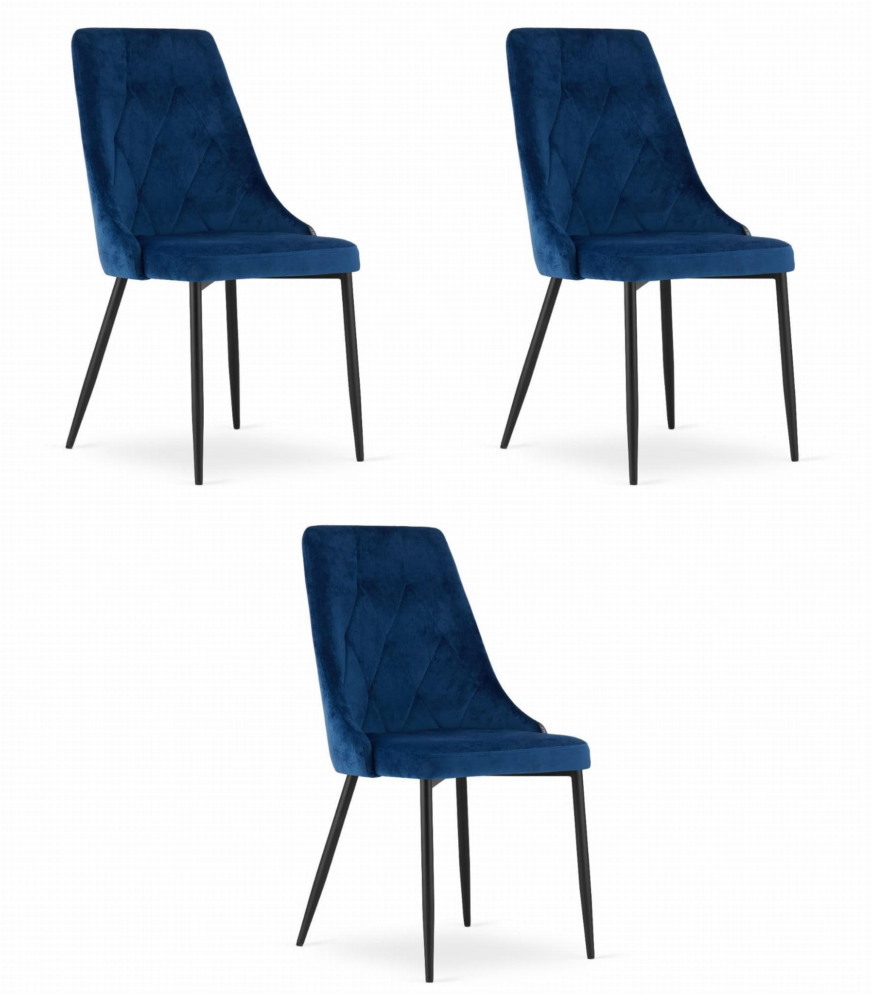 Best For Home Esszimmerstuhl Blau 51x86x56 cm