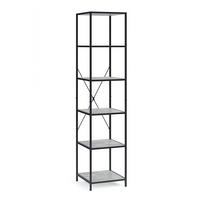 RAUMTEILER Fyrk Beton 40 x 174 cm - Schwarz/Grau, Holzwerkstoff (40/174/39.5cm) - Vicco
