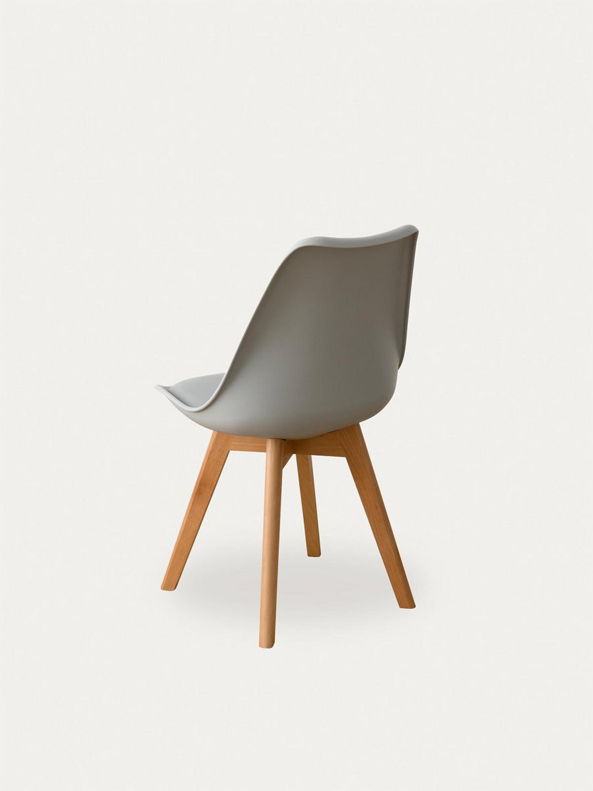 STUHL Scandinavian Grau 49 cm x 82 cm - Grau, Kunststoff (49/82/54cm) - Kenay Home