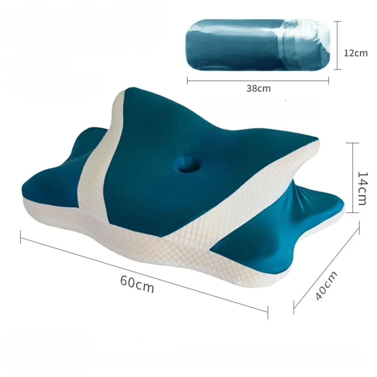 NACKENSTÜTZKISSEN 60/40 cm - Grün, Textil (40/60cm) - Authentics