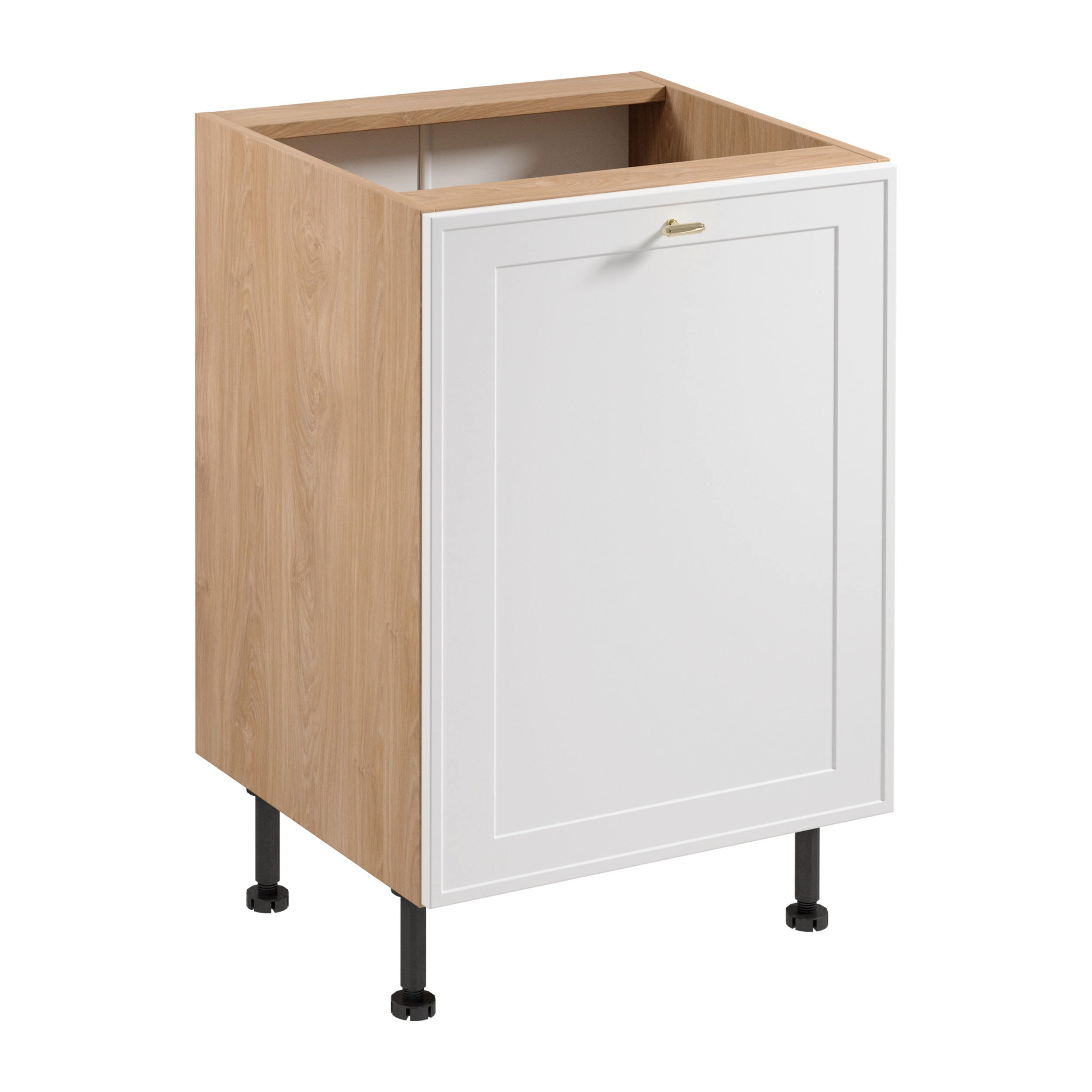 UNTERSCHRANK D60 P/L – Sorento Sonoma Eiche Weiß – Weiß / Sonoma Eiche - Weiß/Sonoma Eiche, Holzwerkstoff (60/87/52cm) - ROYAL24_MARKT