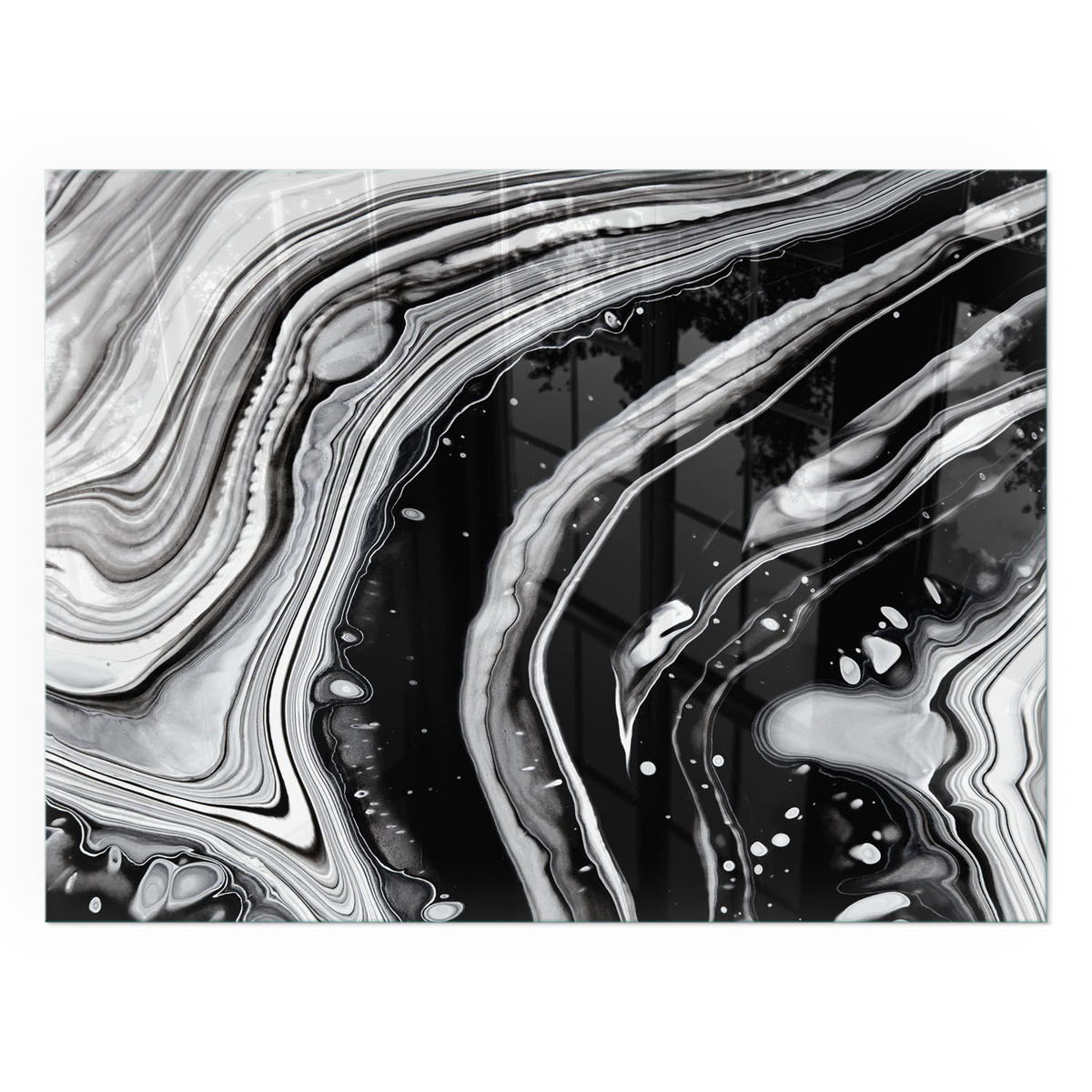 GLASPLATTE für Kamin 80x60 cm - Multicolor, Glas (80/60/0.4cm) - TULUP