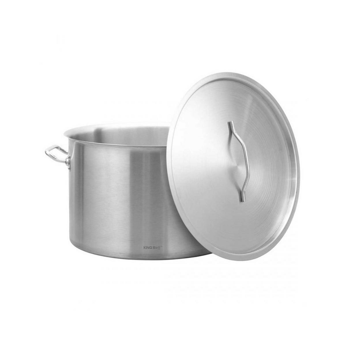 TOPF Silber 45/45/28 cm KH2027 - Silberfarben, Metall (45cm) - Kinghoff 