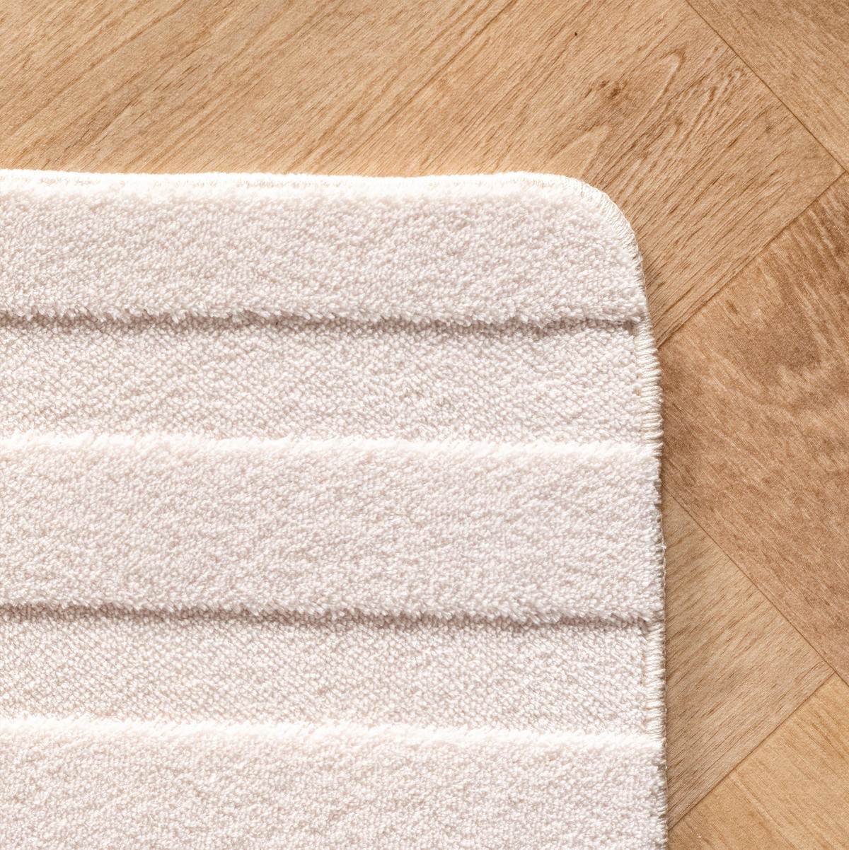 TEPPICH Waschbar Bohemian Modern Schlafzimmer Strapazierfähig Creme 140x200 cm OEKO-TEX – LAVAREDO - Beige, Textil (140/200cm) - KADIMA DESIGN